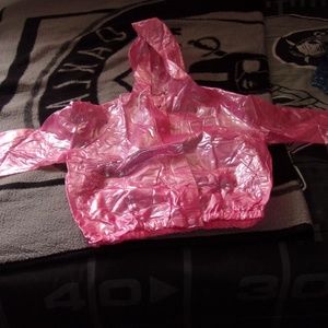 Clear Pink PVC Montcler Raincoat/Jacket size XL
